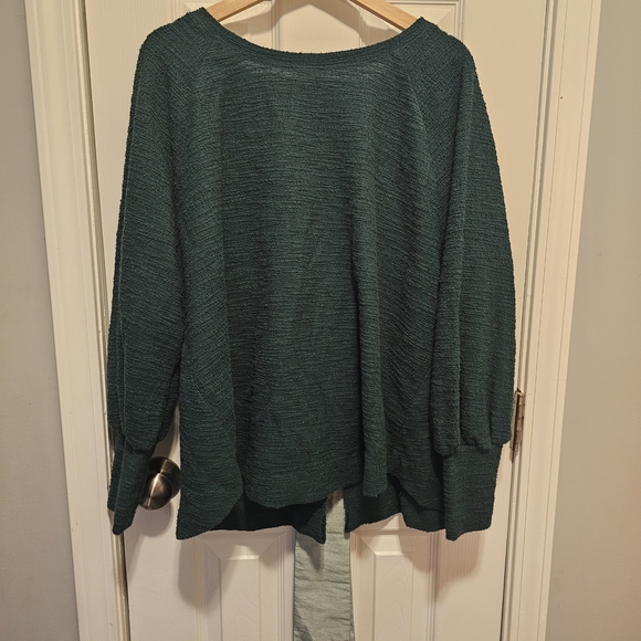 Anthropologie Green Sweater with Sage Bow - Picture 5 of 9